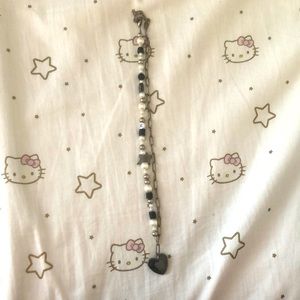 Different on both sides heart necklace